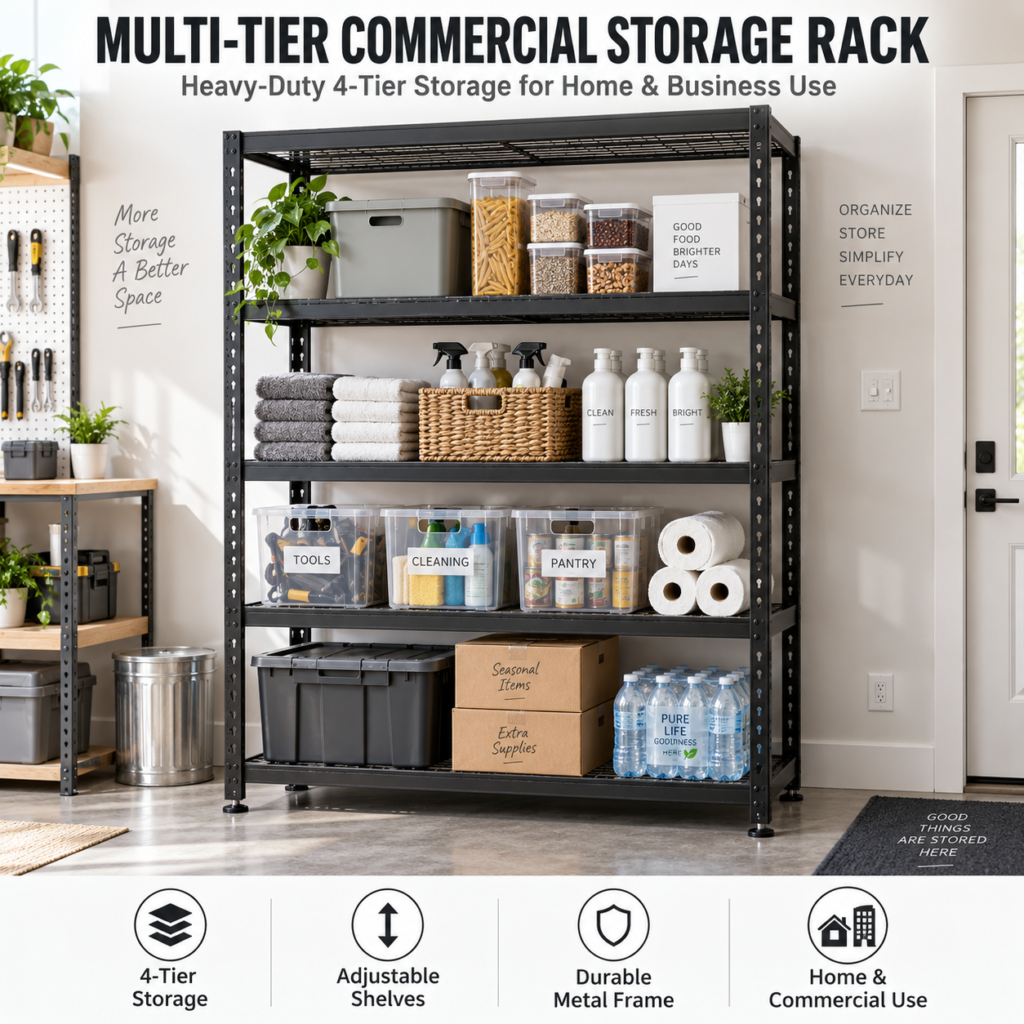 Multi-Tier Commercial Storage Rack 799e7972 dc38 4856 ab04 16606e0785d2